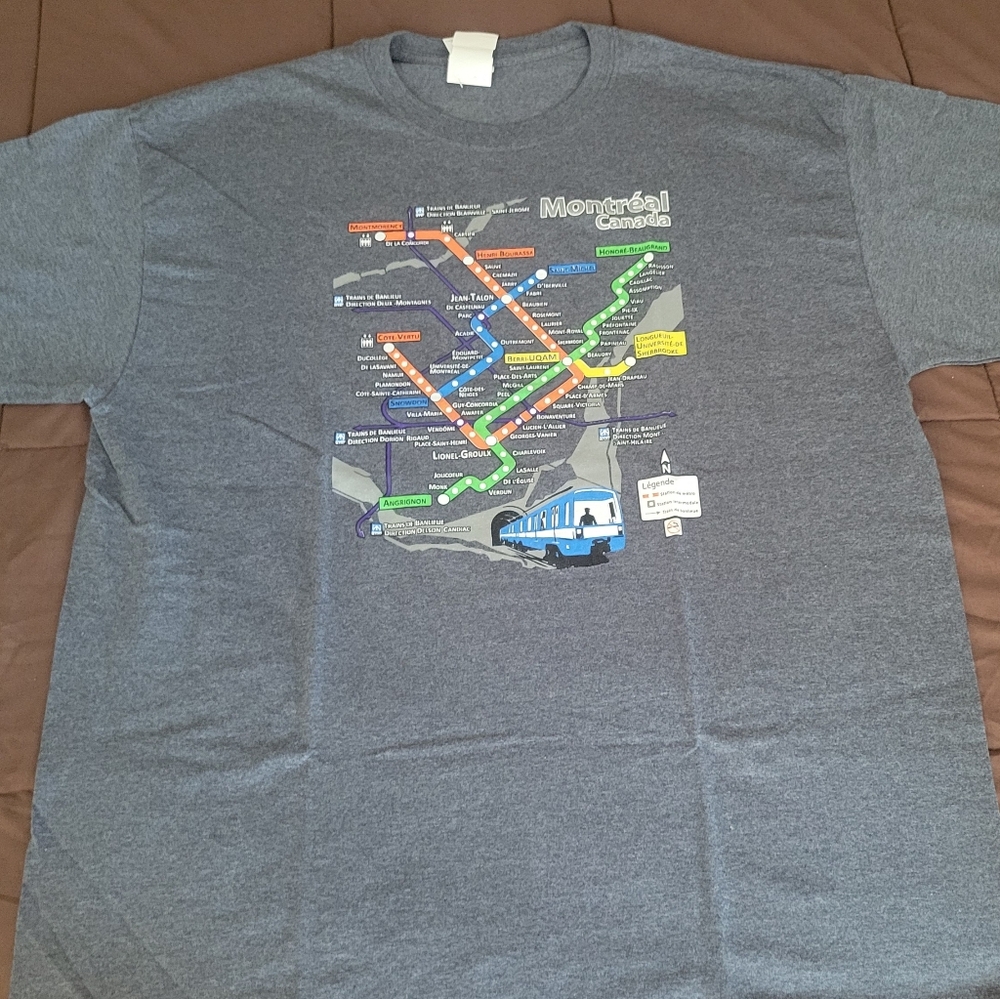 Montreal Metro Map T-shirt